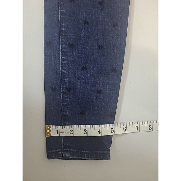 Talbots Blue Denim Jeggings Bow Design Womens Size 4 - Picture 10 of 11